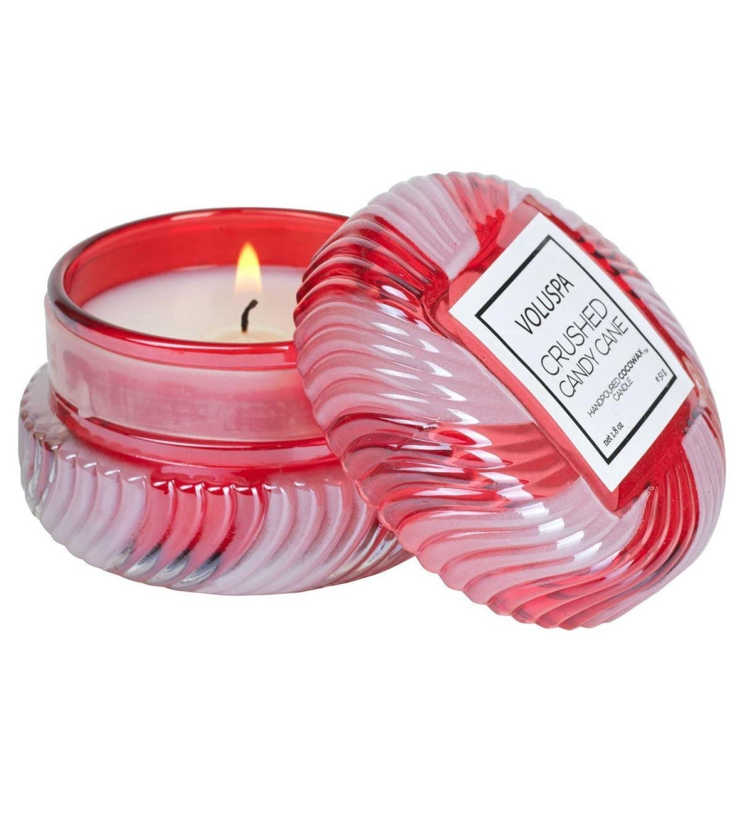 Voluspa Crushed Candy Cane Macaron Candles