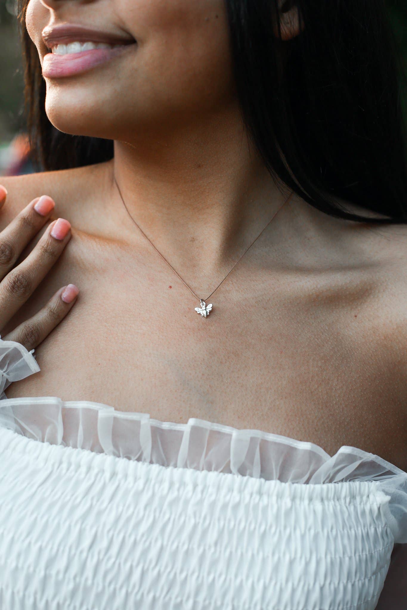 Bee Happy Charm Necklace