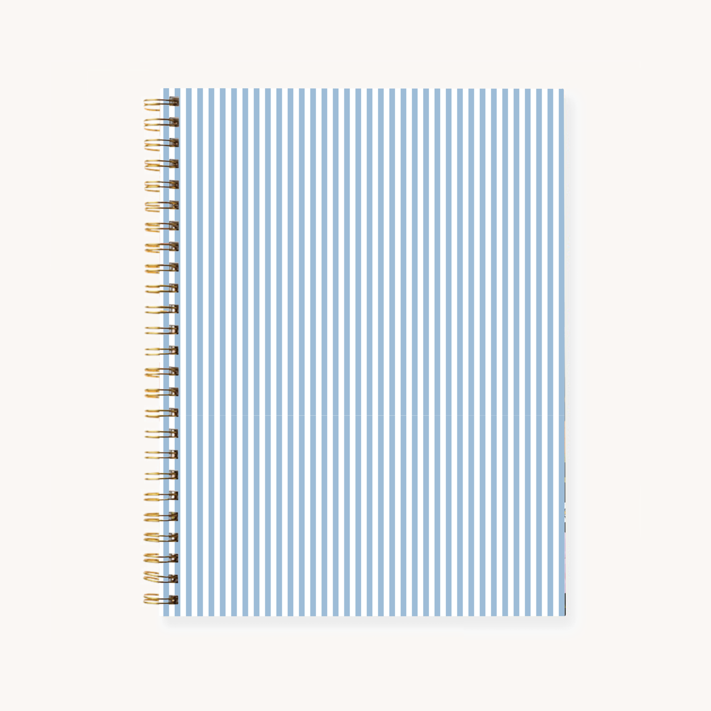 Blue Stripes Spiral Notebook
