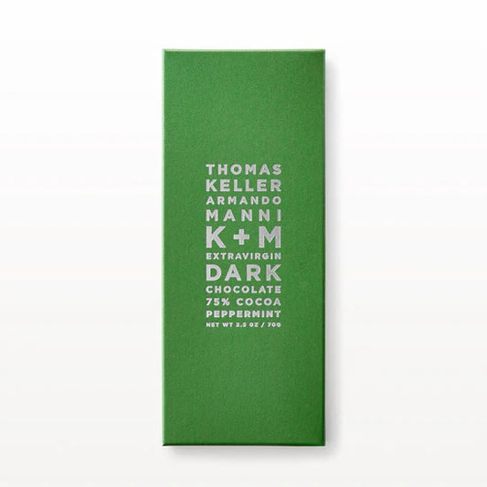 K+M | ExtraVirgin Peppermint 75% Dark Chocolate