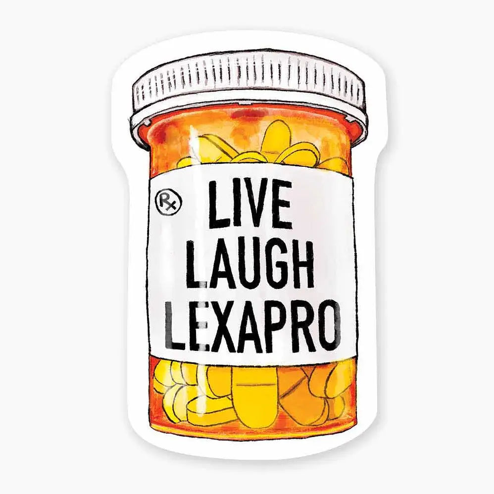 Live Laugh Lexapro Mini Sticker