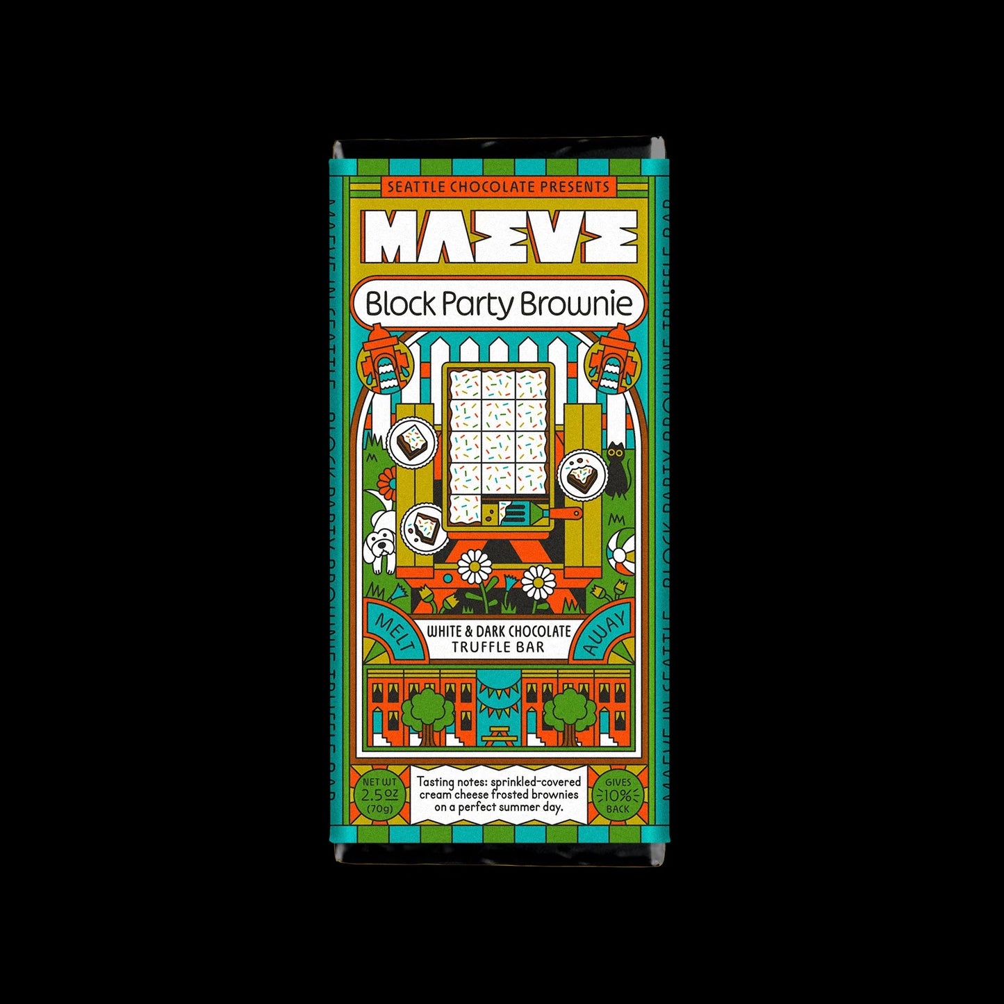 Maeve Chocolate Block Party Brownie Truffle Bar