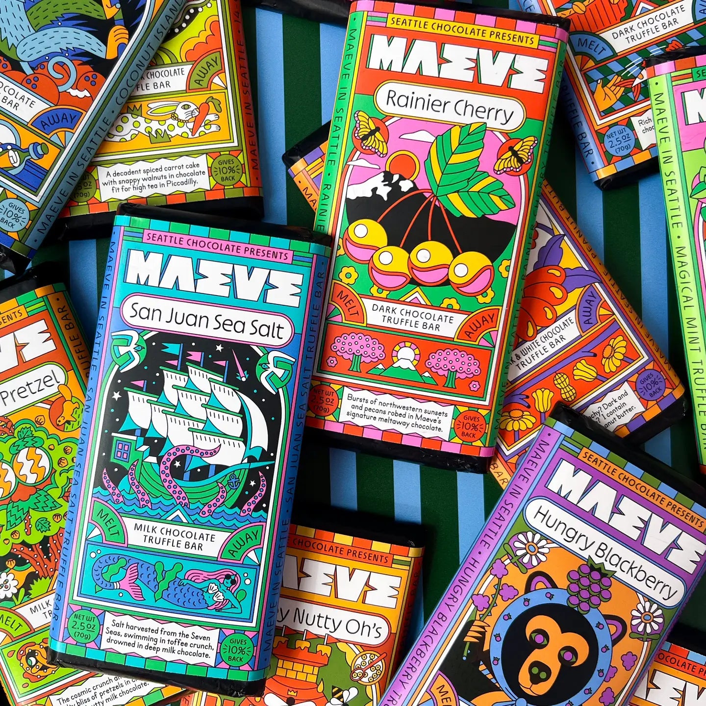 Maeve Chocolate San Juan Salted Toffee Truffle Bar