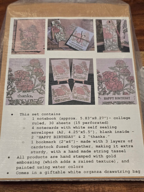 SASS by Jennifer | Handmade Gift Set - Peony