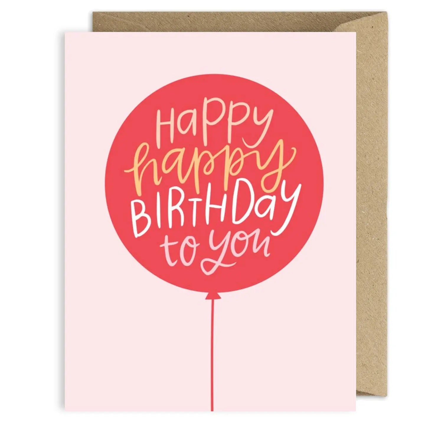 Balloon Birthday Greeting Card