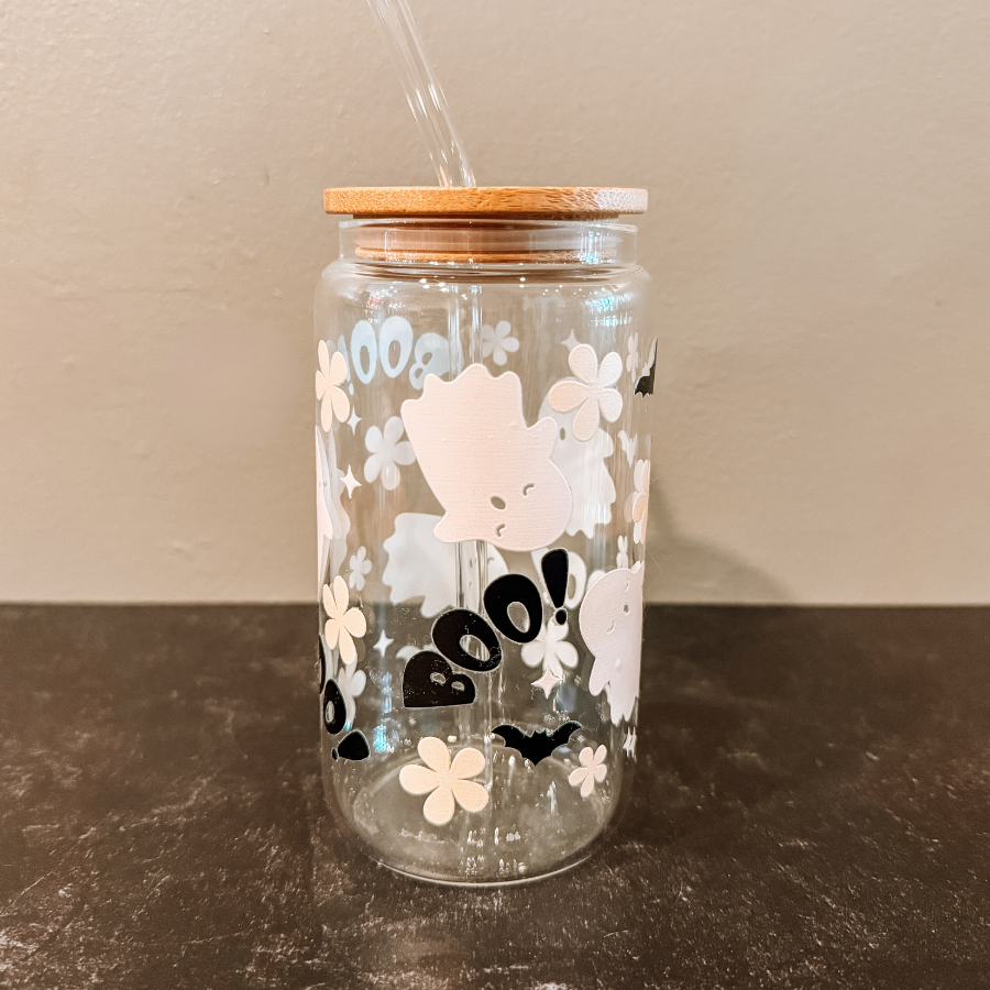 Halloween Glass Tumbler Cup