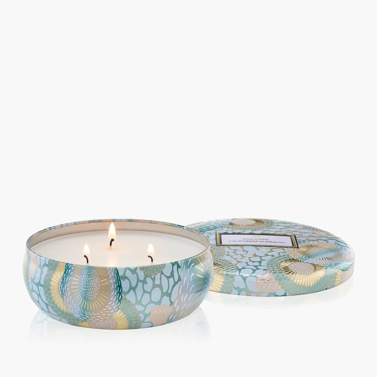 Voluspa California Summers 3-Wick Tin Candle