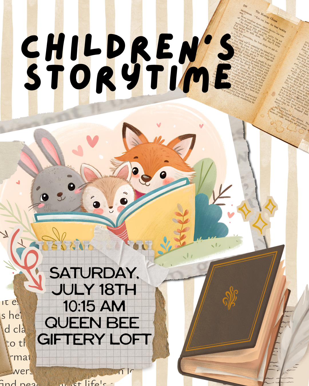 flyer for children's storytime