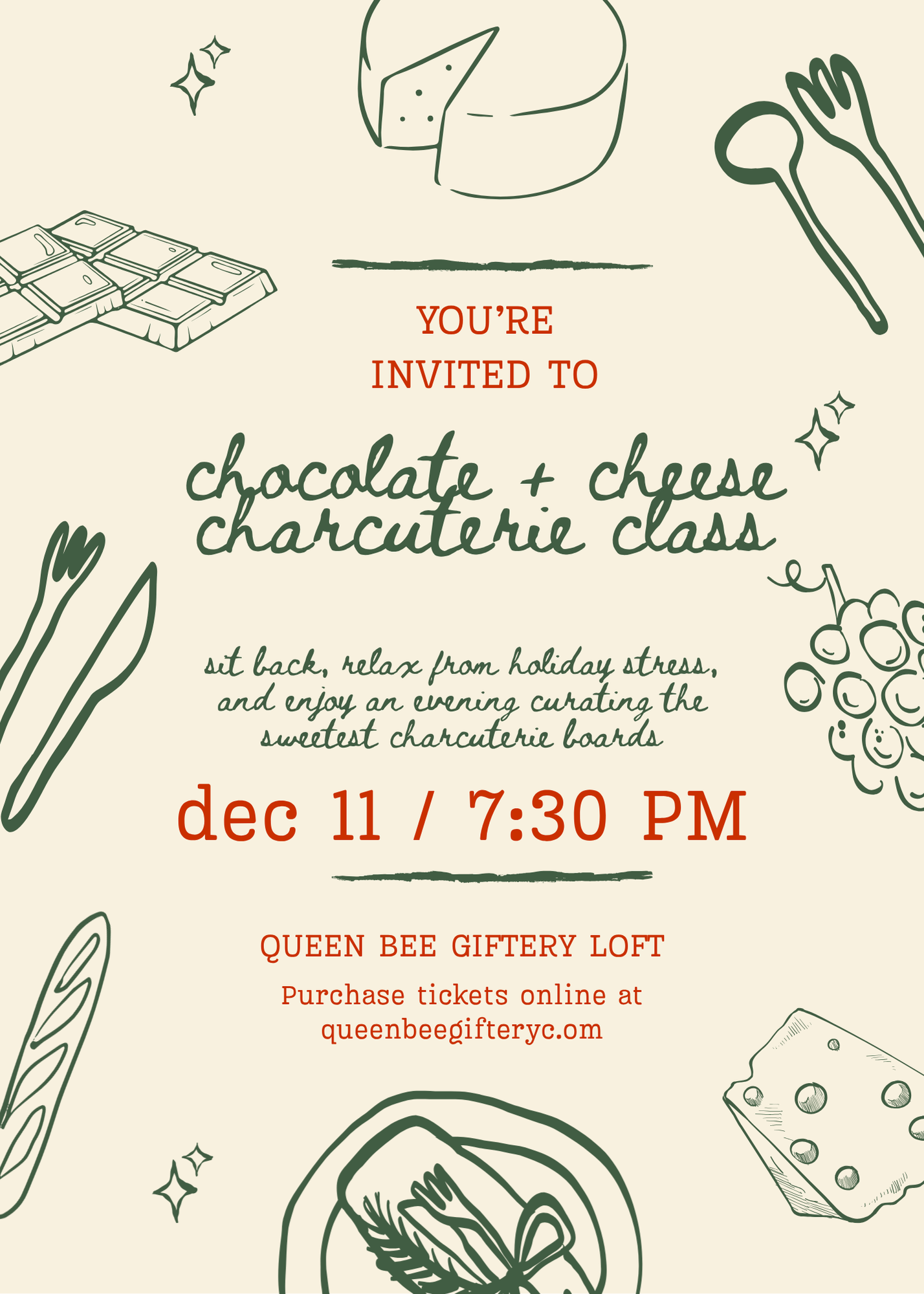 Chocolate and Cheese Charcuterie Class