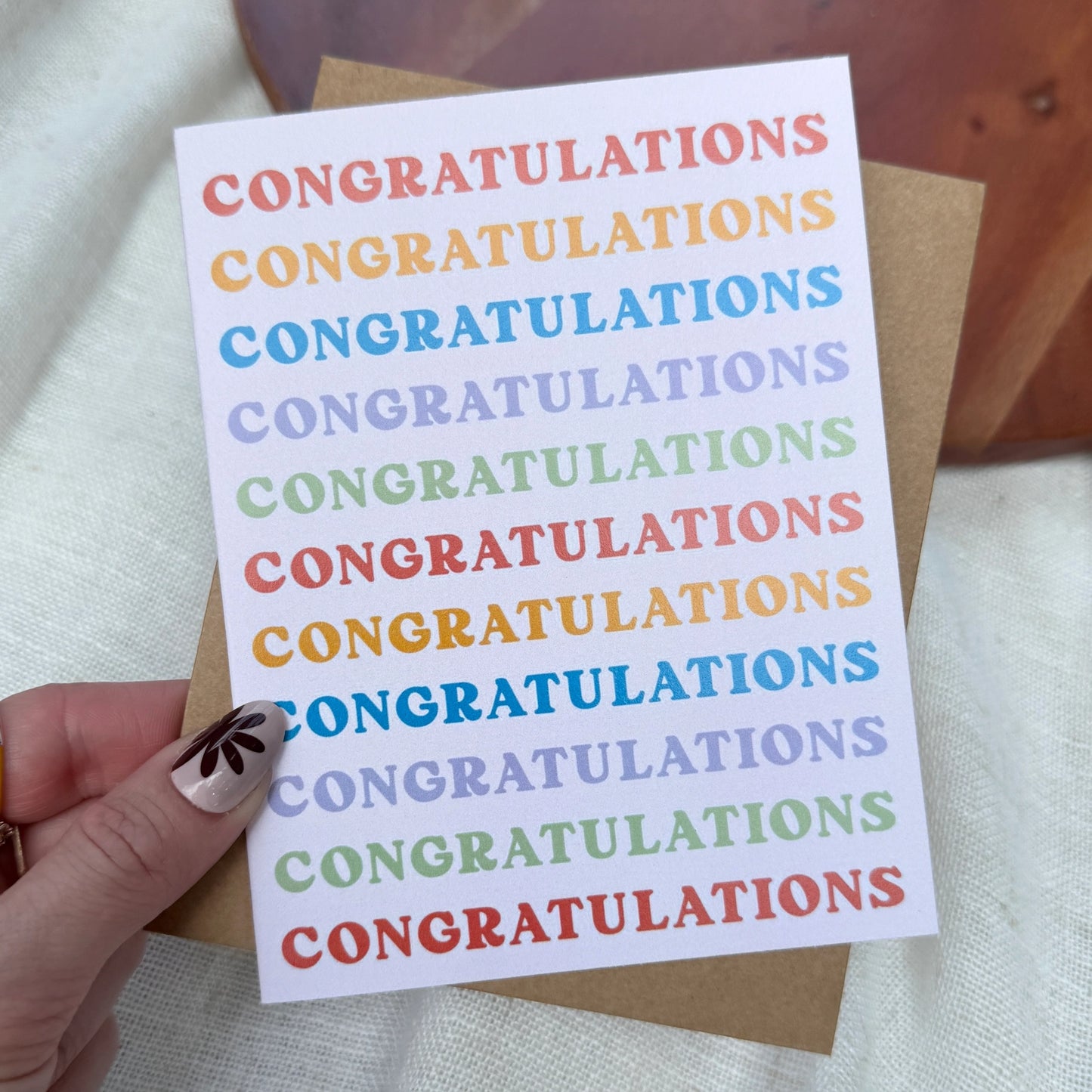 Colorful Congratulations Greeting Card