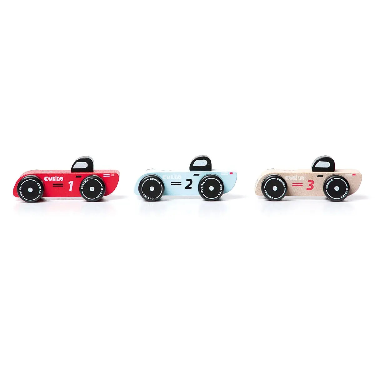 Cubika Wooden Racing Cars Set