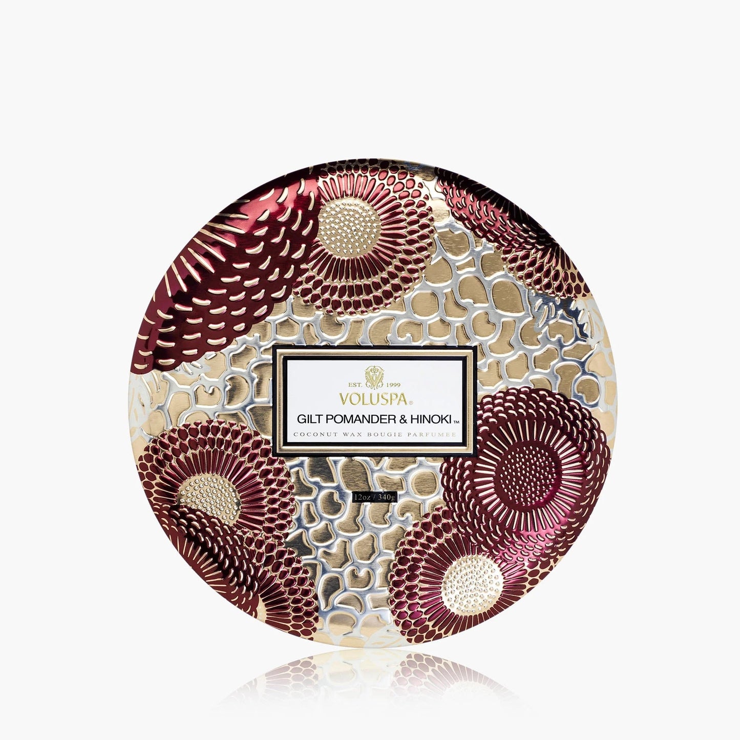 Voluspa Gilt Hinoki Mini Tin Candle
