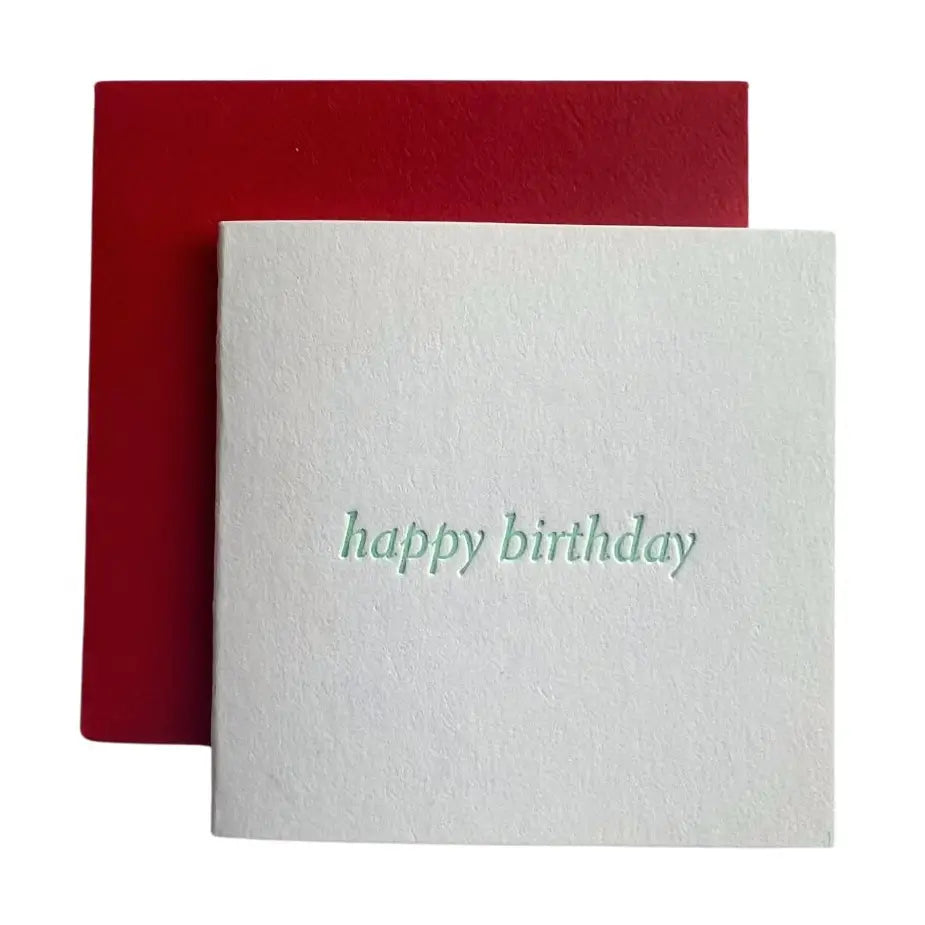 Happy Birthday Text Tiny Card