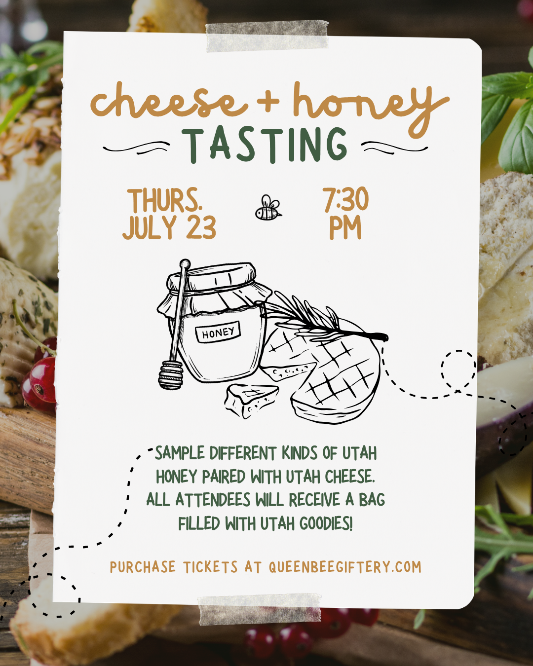 HONEY AND CHEESE TASTING