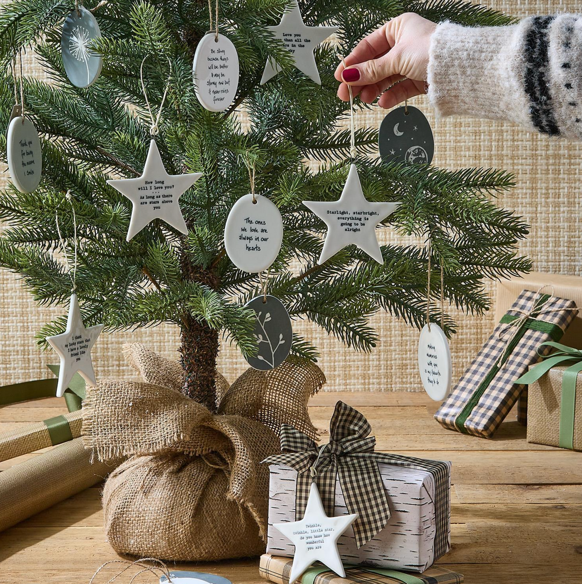 Porcelain Star Ornaments