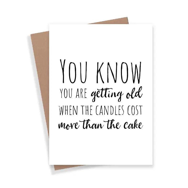 Getting Old Birthday Card