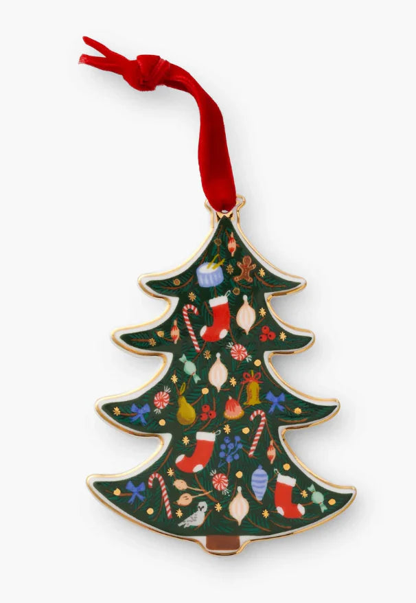 Rifle Paper Co. Holiday Tree Porcelain Ornament