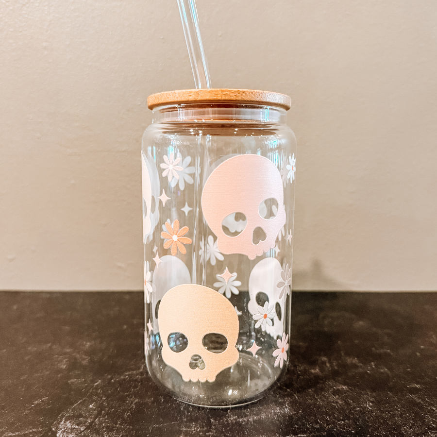 Halloween Glass Tumbler Cup