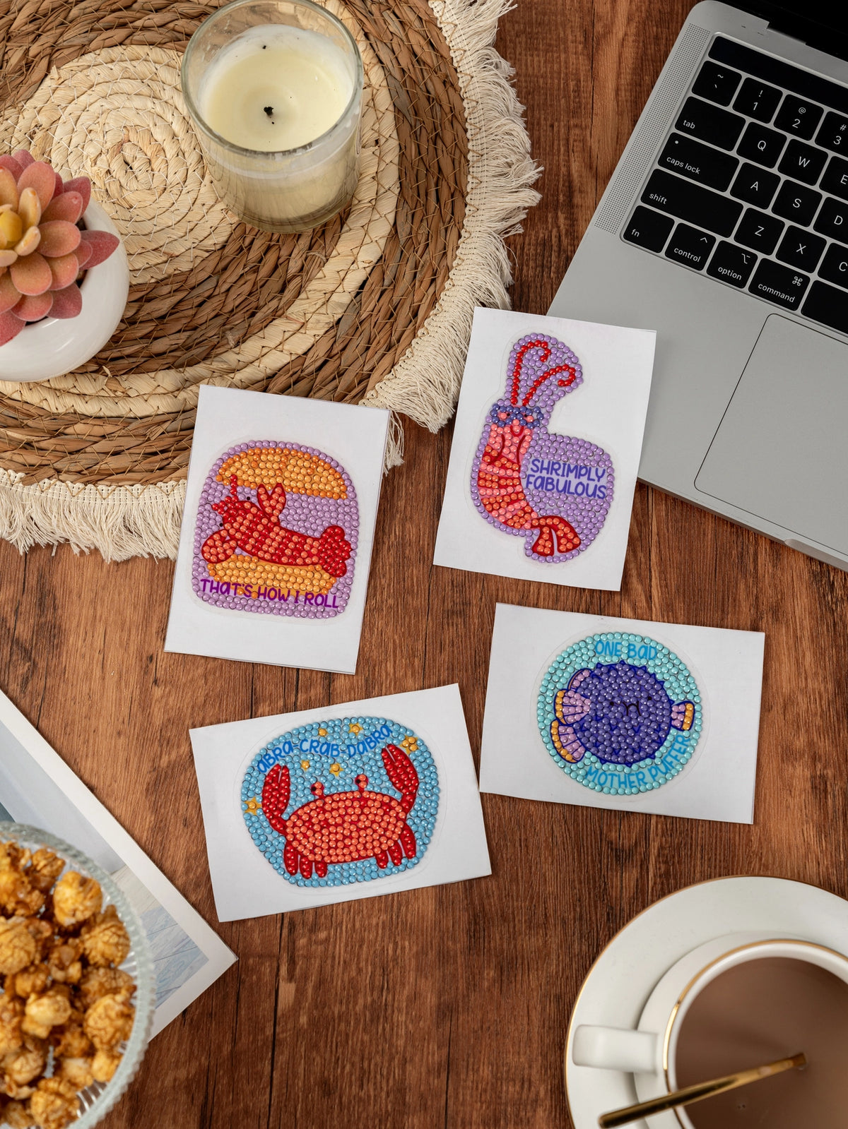 PixelPop Diamond Art Sticker Pack | Stay Salty