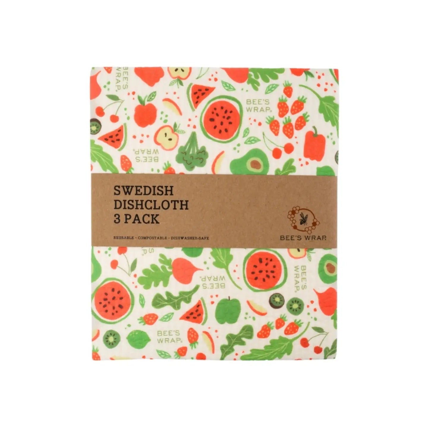 'Garden Party' Swedish Dishcloths 3-Pack