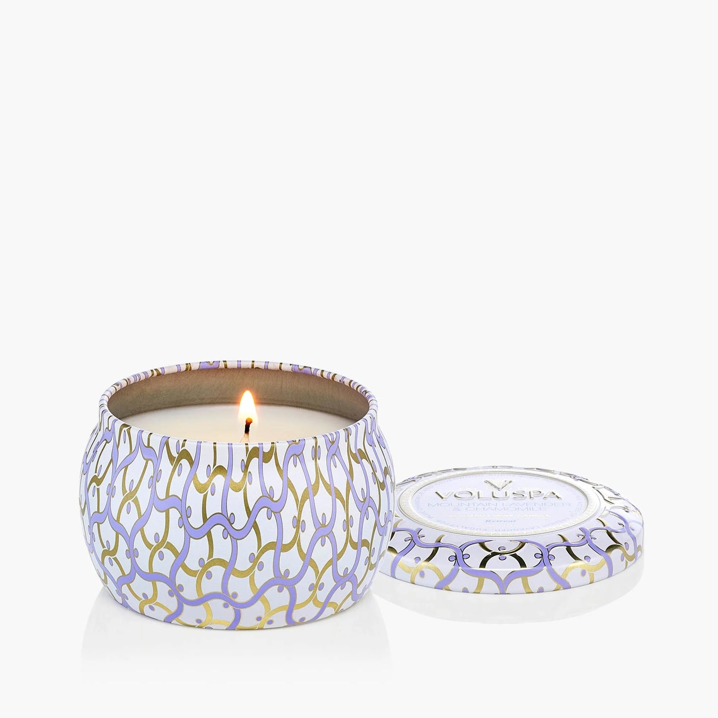 Voluspa Mountain Lavender & Chamomile Mini Tin Candles