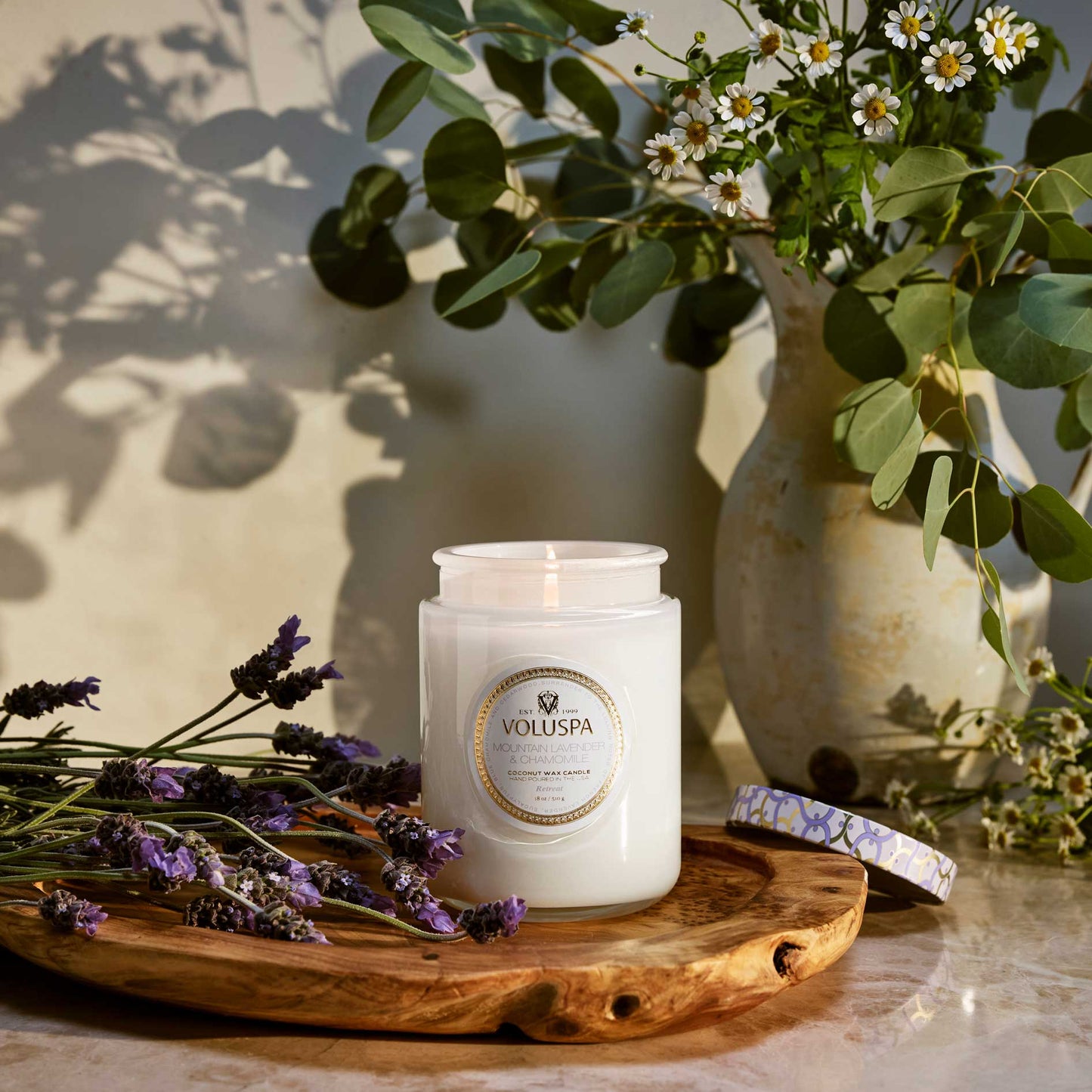 Voluspa Mountain Lavender & Chamomile Large Jar Candle