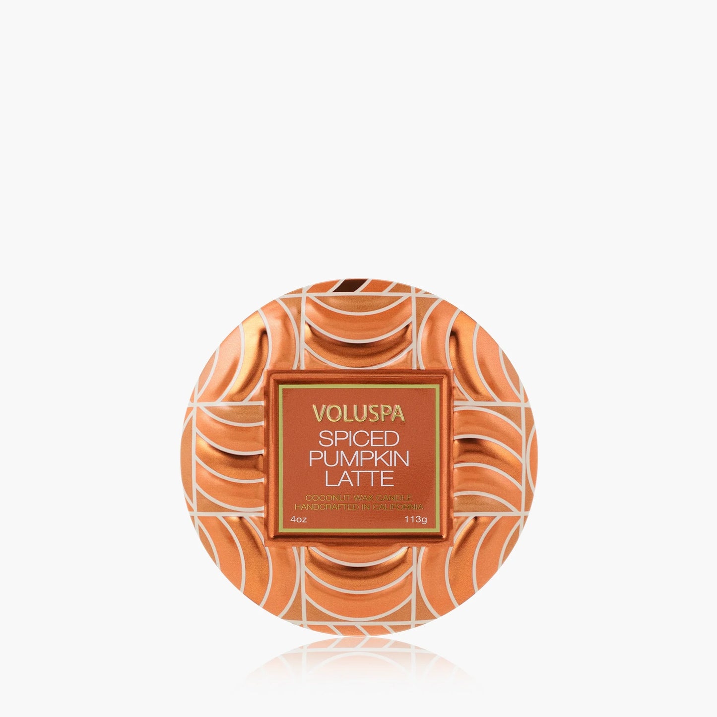 Voluspa Spiced Pumpkin Latte Mini Tin Candles