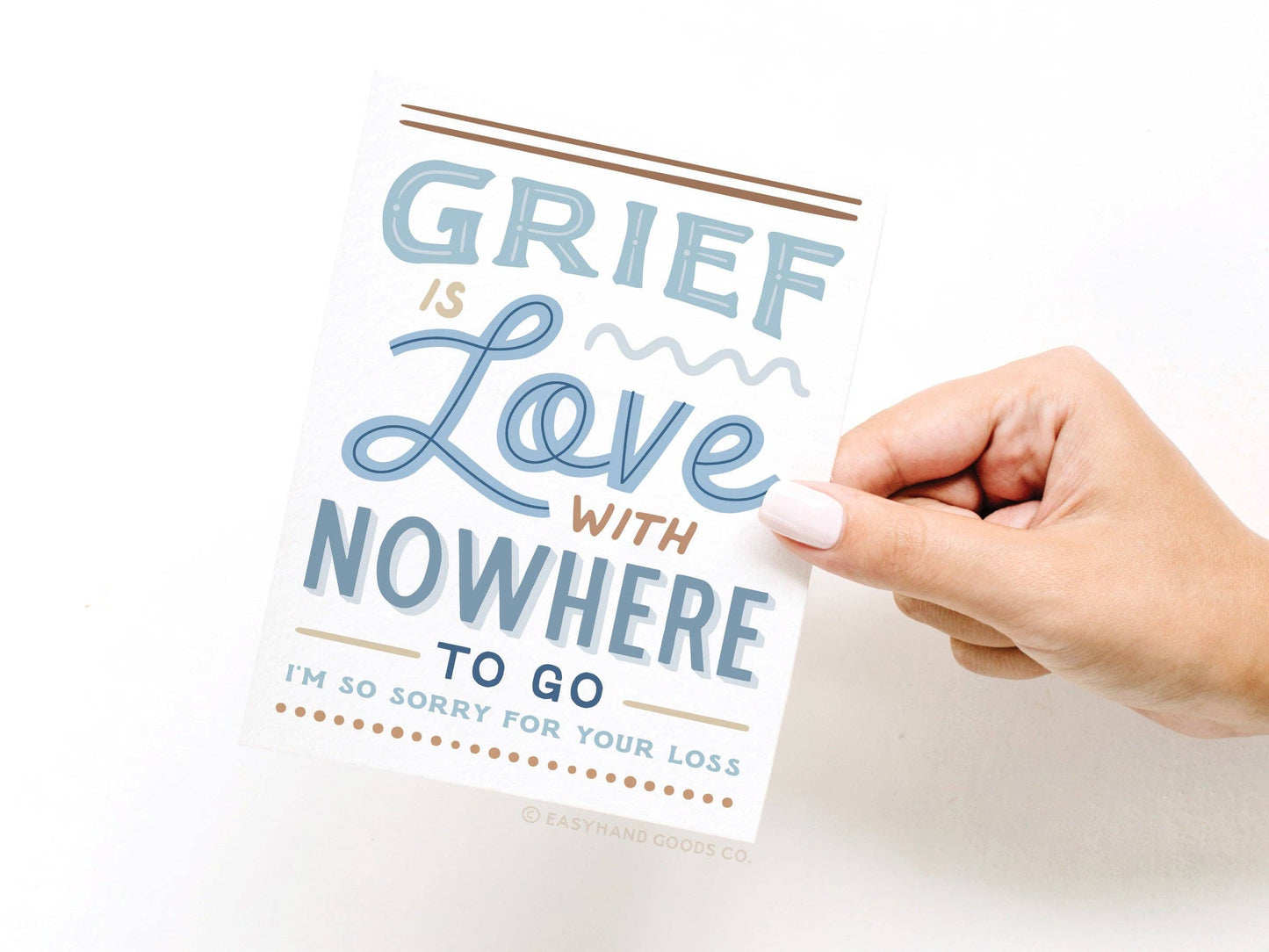 Grief Is Love With Nowhere to Go Greeting Card