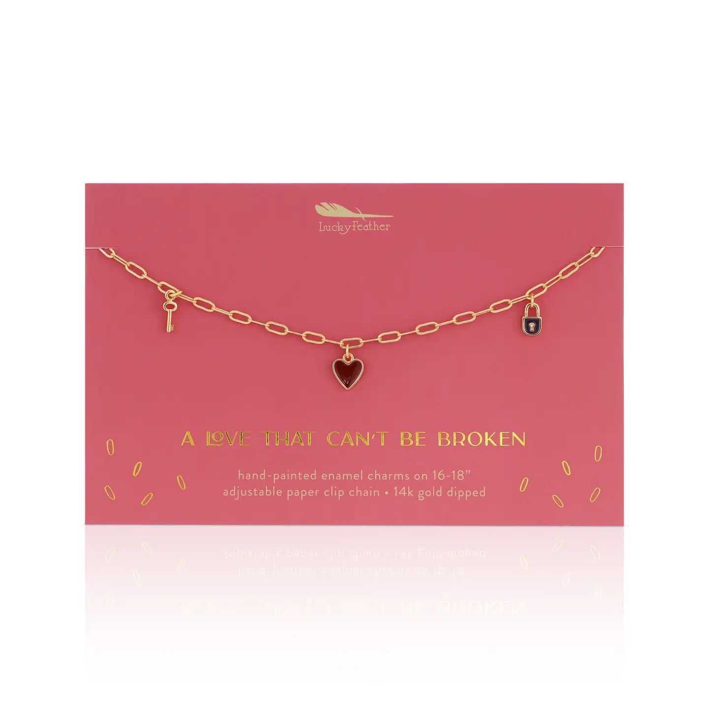 Lucky Feather | A Love That Can't Be Broken Necklace