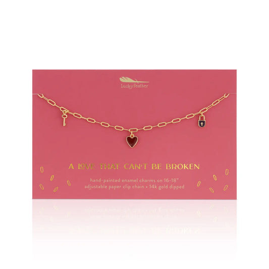 Lucky Feather | A Love That Can't Be Broken Necklace
