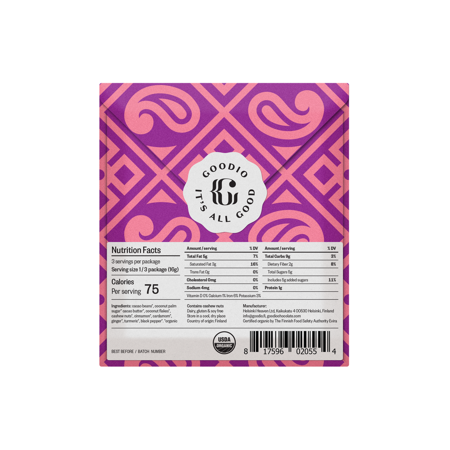 Goodio | Chai Chocolate 50%