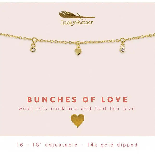 Lucky Feather | Bunches of Love Dangle Necklace