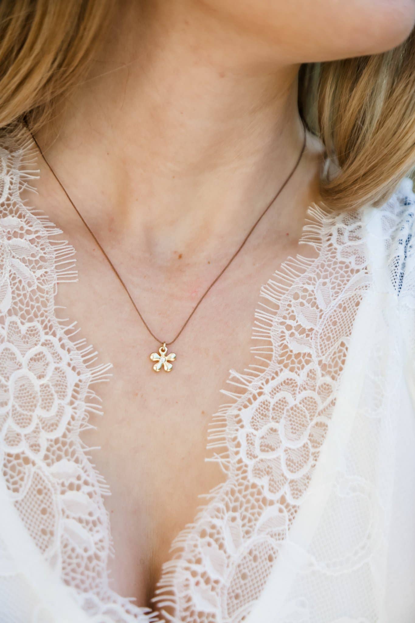 Let Hope Bloom Charm Necklace