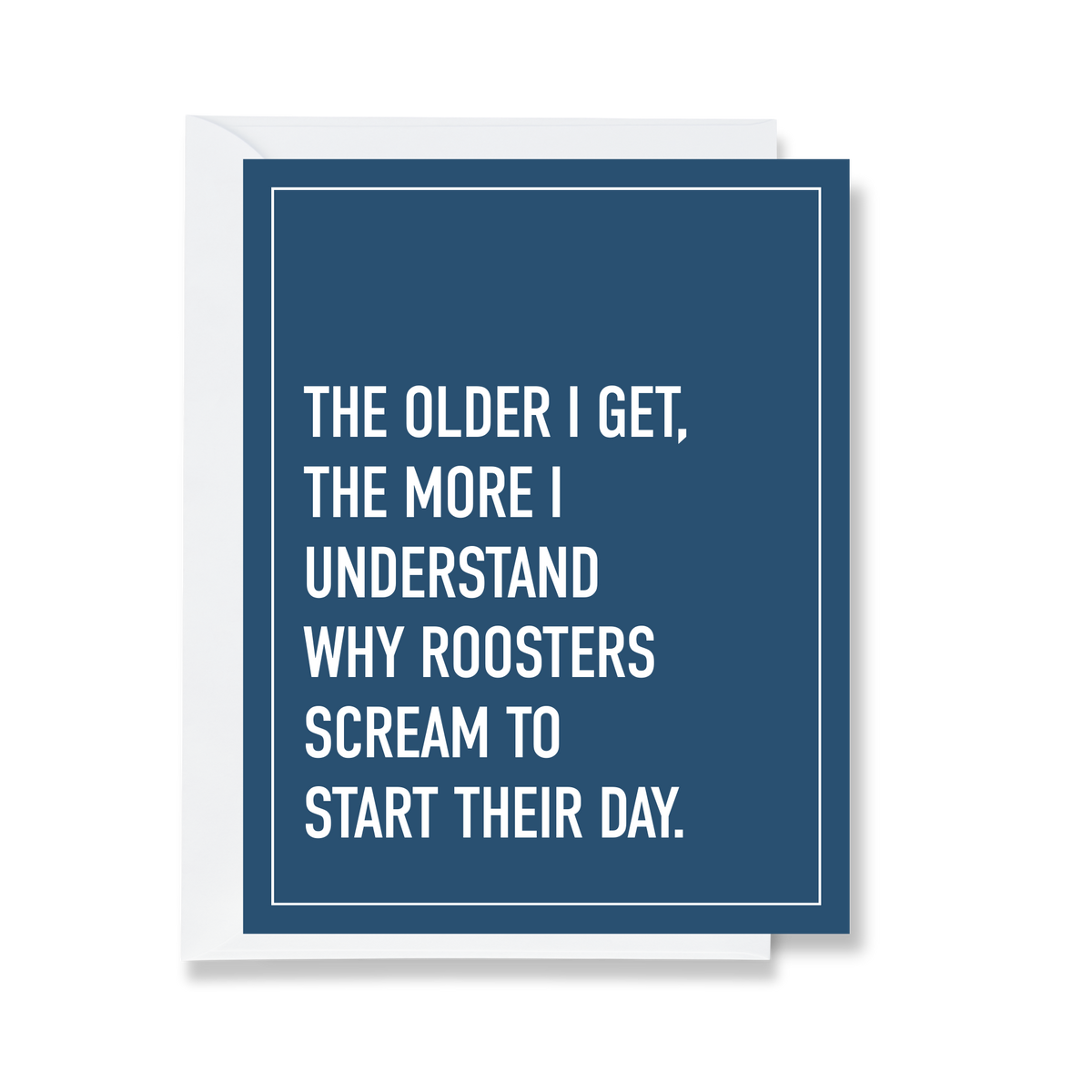 Roosters Screaming Greeting Card