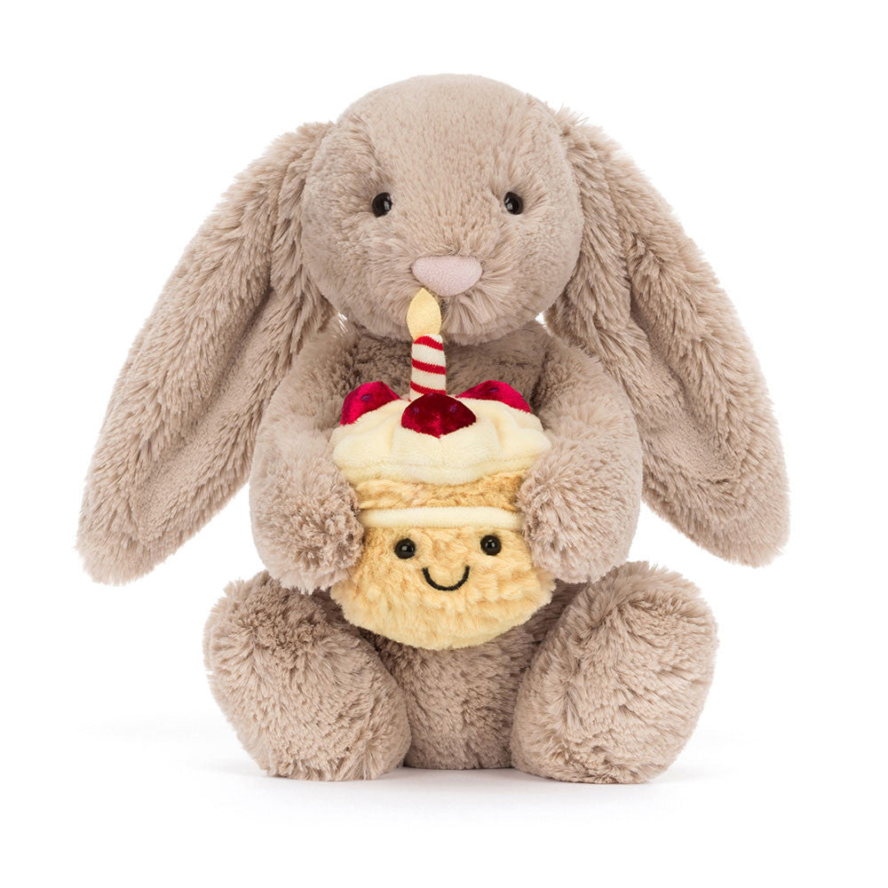 JellyCat | Bashful Beige Bunny 'Birthday'