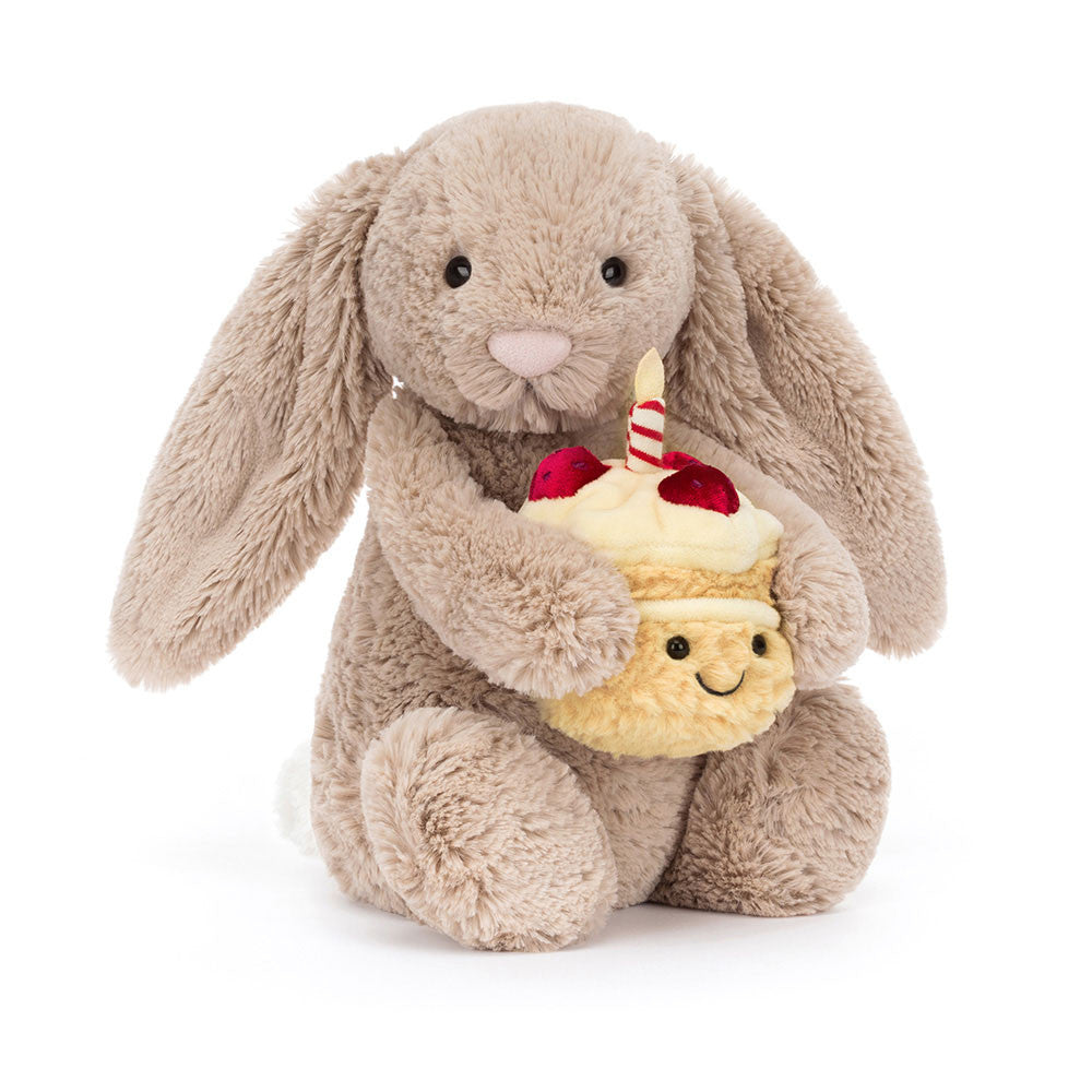 JellyCat | Bashful Beige Bunny 'Birthday'