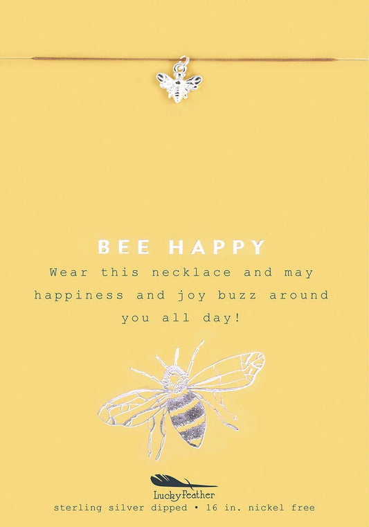 Bee Happy Charm Necklace
