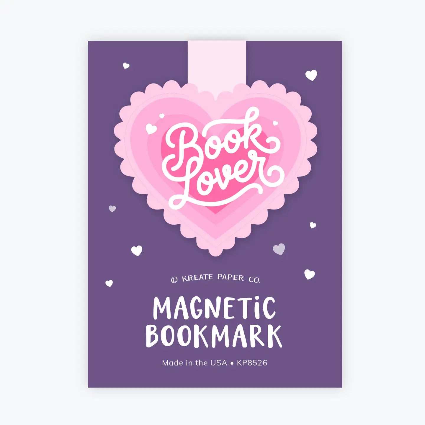 Book Lover | Magnetic Heart Bookmark