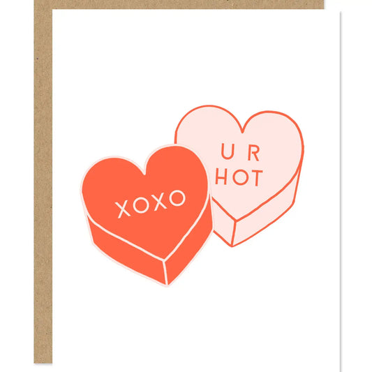 Candy Hearts Valentine's Day Card