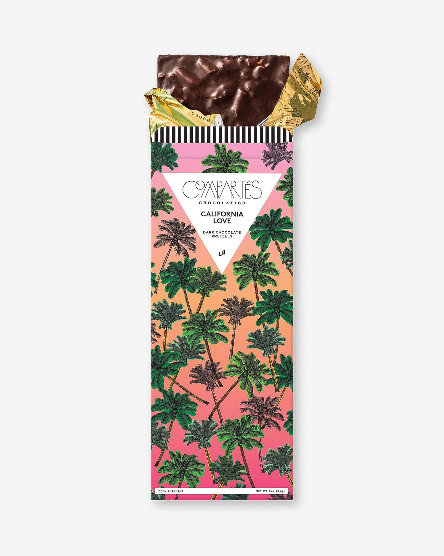 Compartes | California Love Dark Chocolate Salted Pretzel Bar