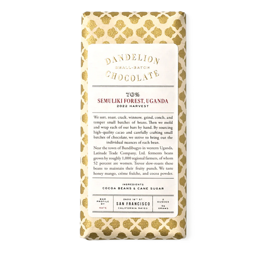 Dandelion Chocolate Semuliki Forest, Uganda 70% Bar