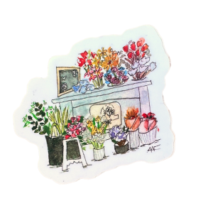Flower Booth Sticker