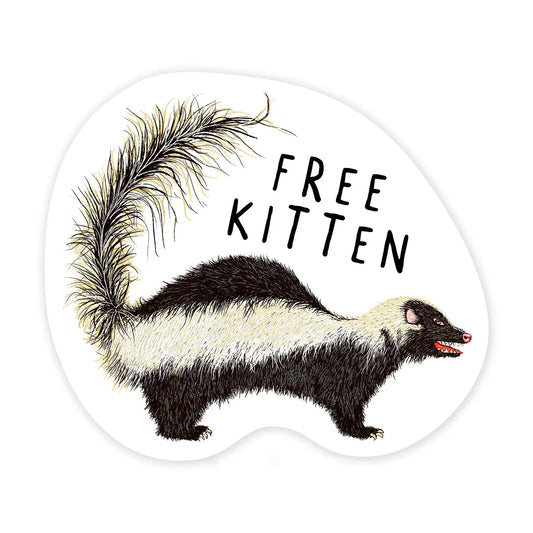 Free Kitten Mini Sticker