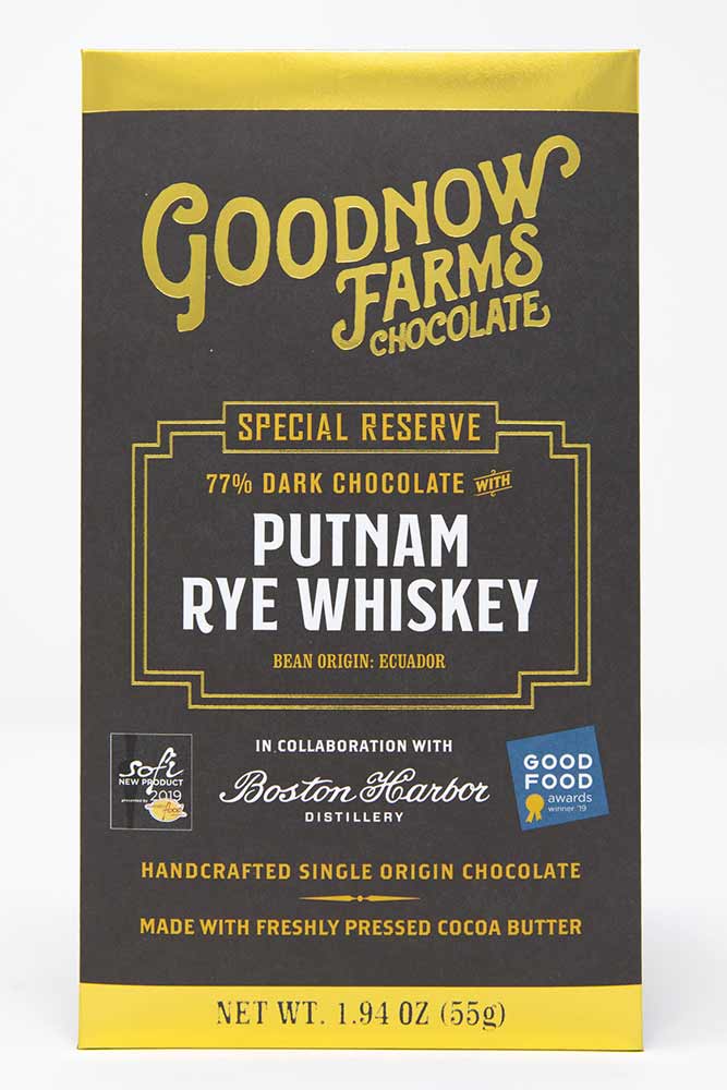 Goodnow Farms | Dark Chocolate with Putnam Rye Whiskey 77%