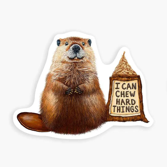I Can Chew Hard Things Mini Sticker
