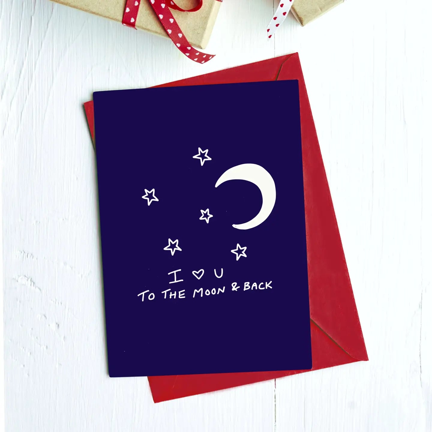 I Love U To The Moon And Back | Greeting Card