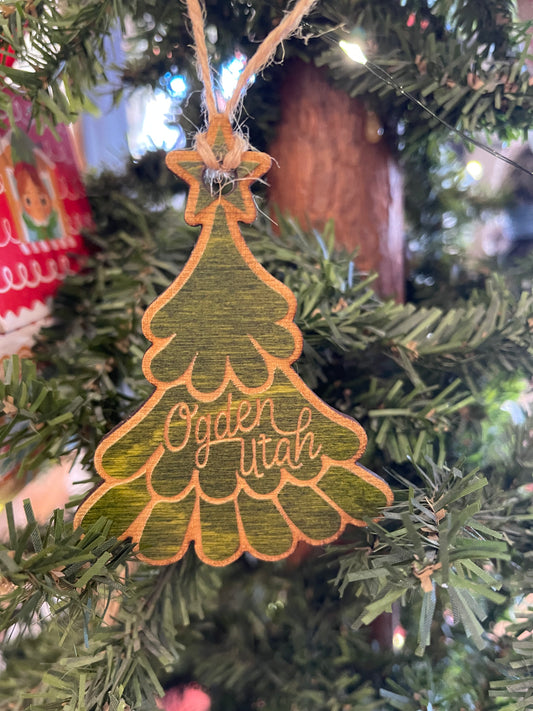 Ogden Tree Wood Ornament