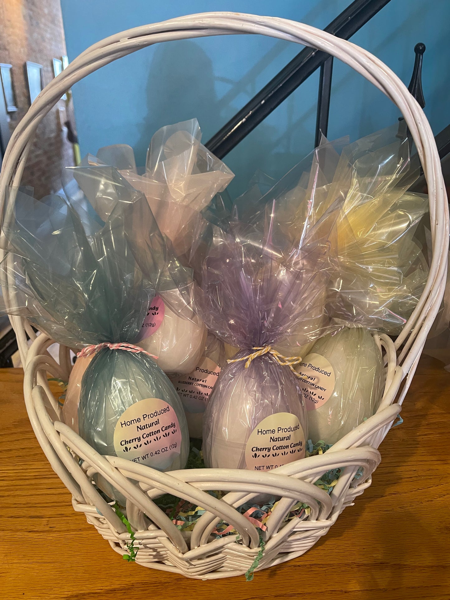 Cotton Candy Easter Eggs
