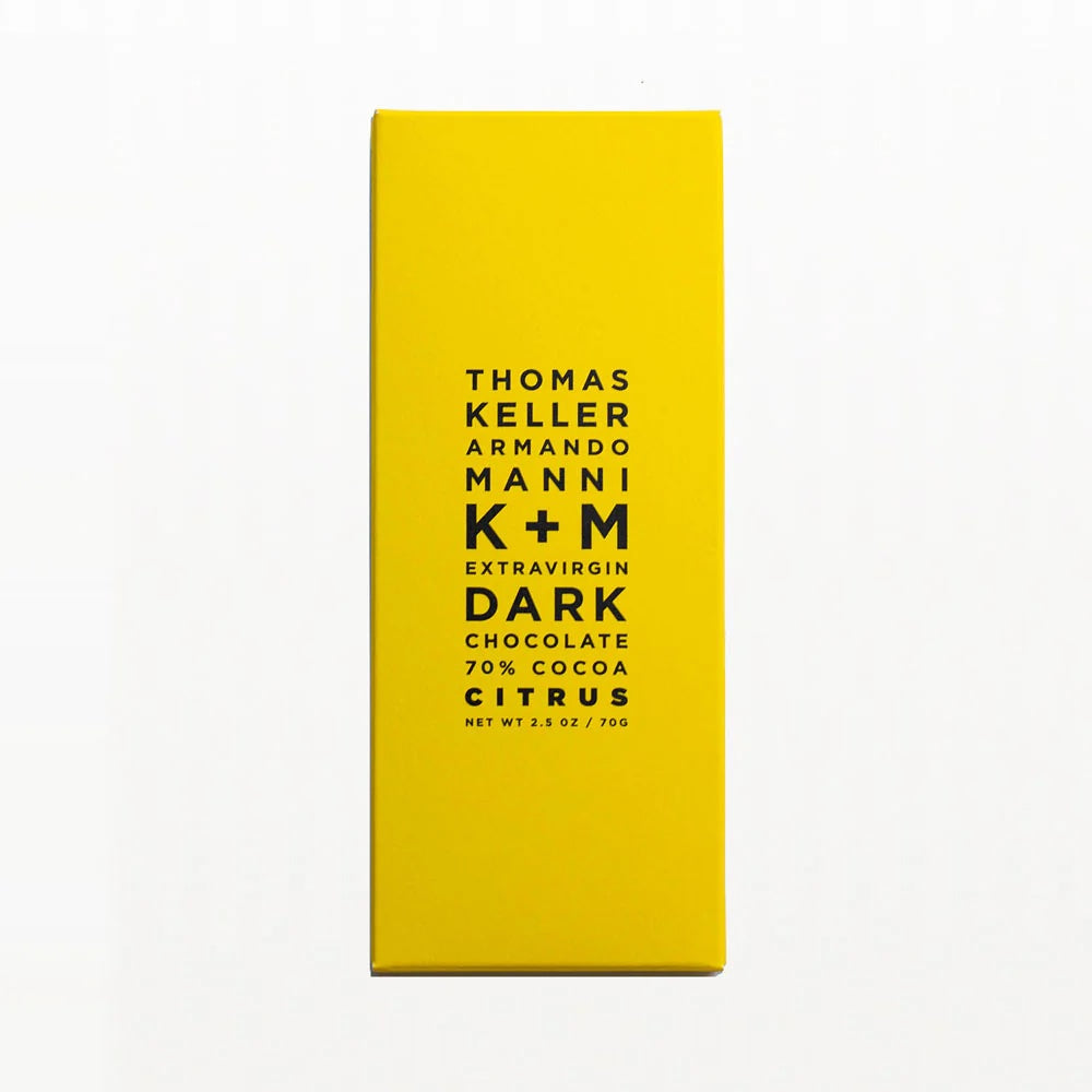 K+M Extravirgin Dark Chocolate 70% Cocoa Citrus