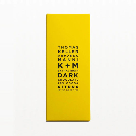 K+M Extravirgin Dark Chocolate 70% Cocoa Citrus